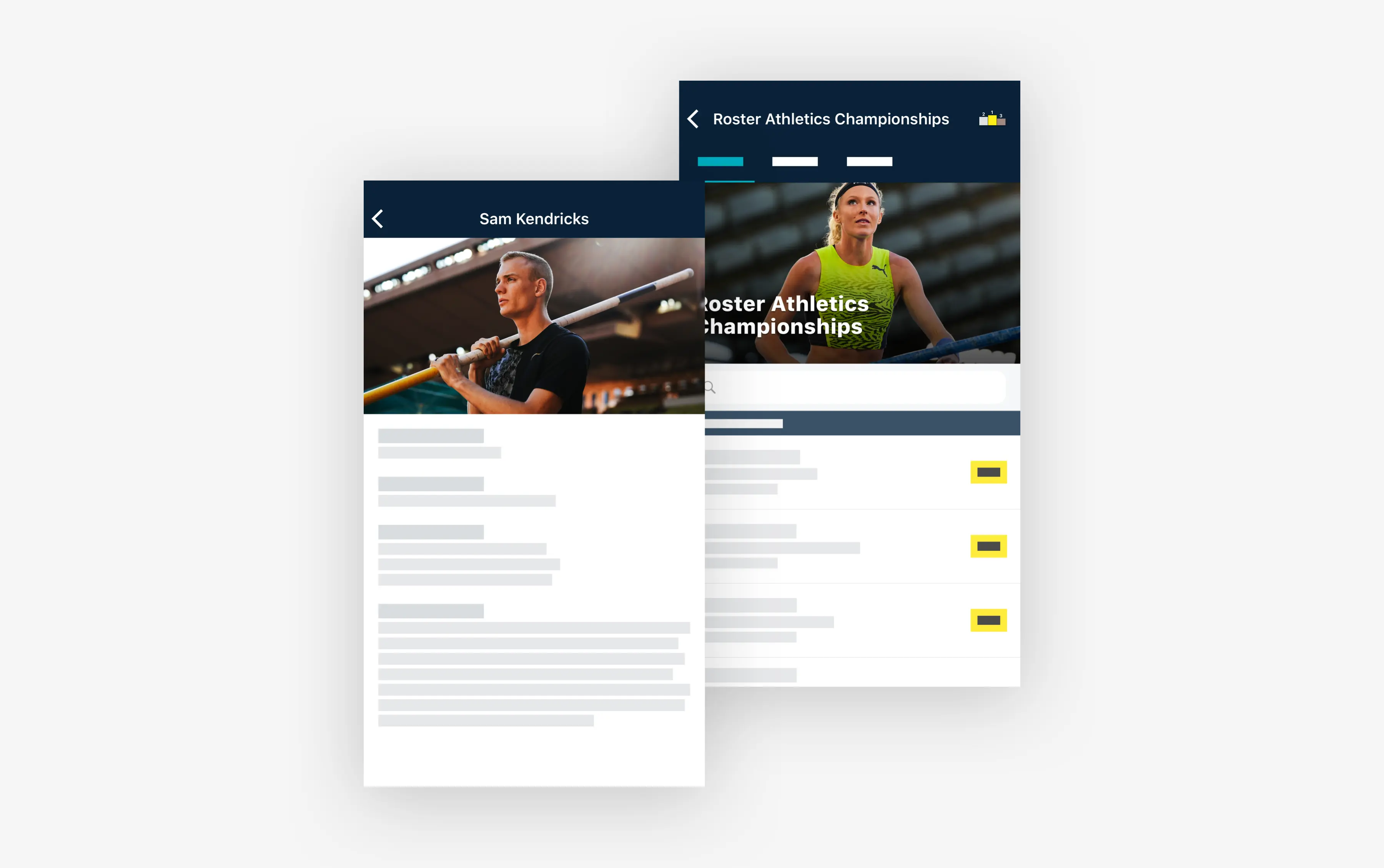 Aplikacja Roser Athletics 2